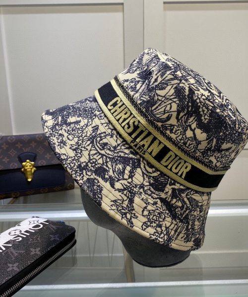 DO004 - Monogram Canvas Bucket Hat Black