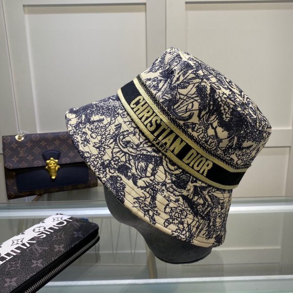 DO004 - Monogram Canvas Bucket Hat Black - Image 5