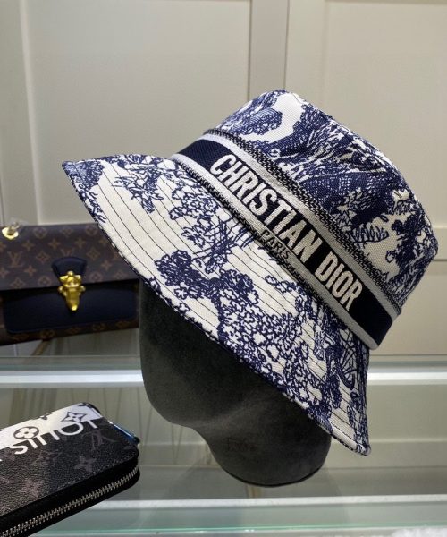 DO003 - Monogram Canvas Bucket Hat Ink Blue