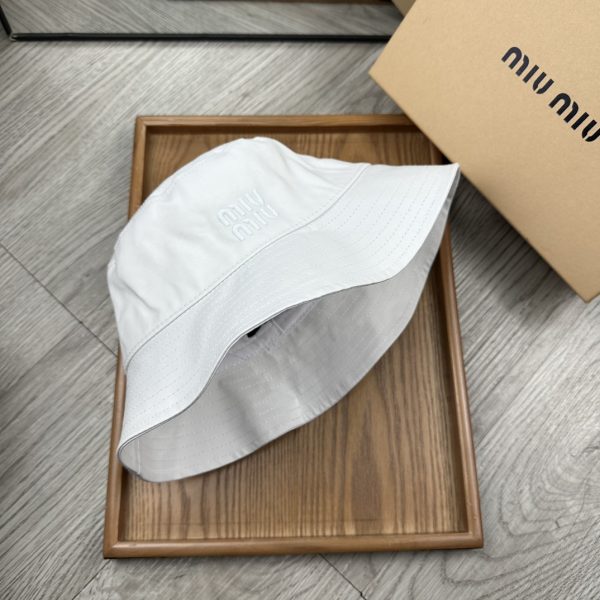 MM002 - Monogram Canvas Bucket Hat White - Image 3