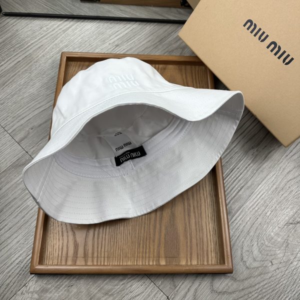MM002 - Monogram Canvas Bucket Hat White - Image 4