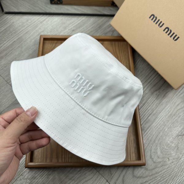 MM002 - Monogram Canvas Bucket Hat White - Image 5