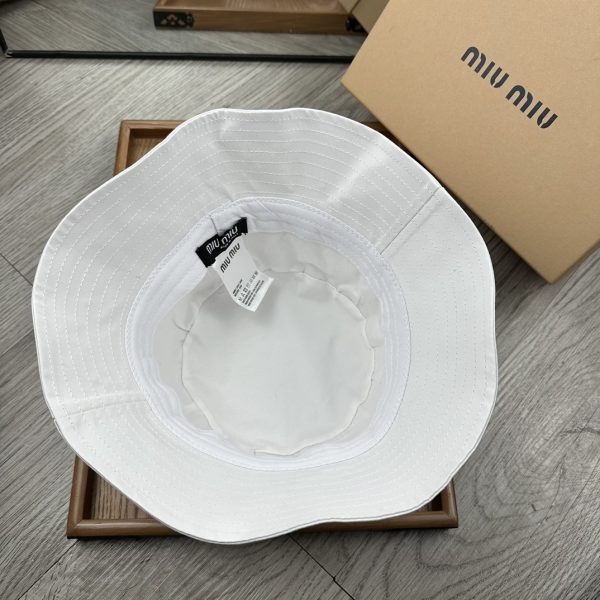 MM002 - Monogram Canvas Bucket Hat White - Image 6