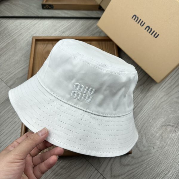 MM002 - Monogram Canvas Bucket Hat White - Image 7