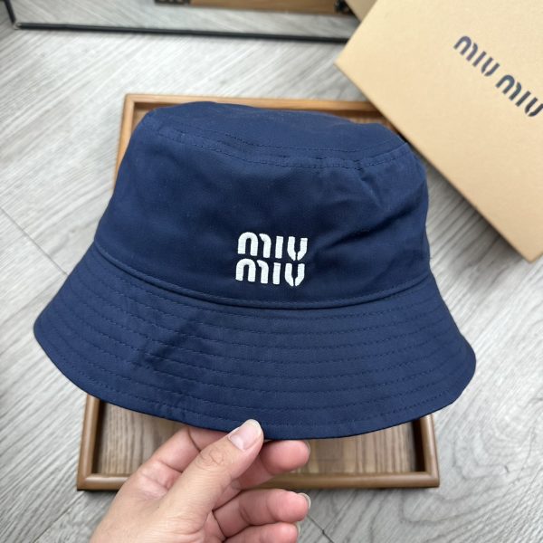 MM004 - Monogram Canvas Bucket Hat Blue - Image 4