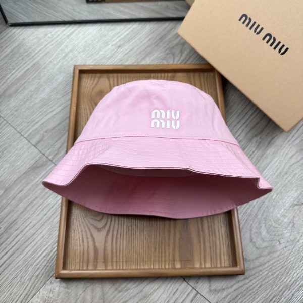 MM005 - Monogram Canvas Bucket Hat Pink - Image 3
