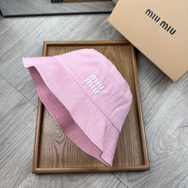 MM005 - Monogram Canvas Bucket Hat Pink - Image 4