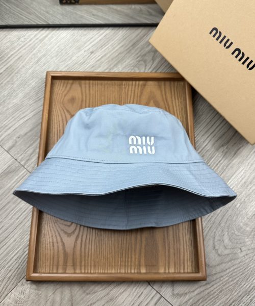 MM006 - Monogram Canvas Bucket Hat Light Blue