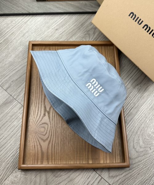 MM006 - Monogram Canvas Bucket Hat Light Blue