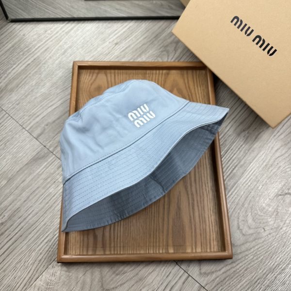 MM006 - Monogram Canvas Bucket Hat Light Blue - Image 5