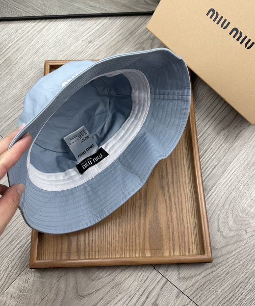 MM006 - Monogram Canvas Bucket Hat Light Blue