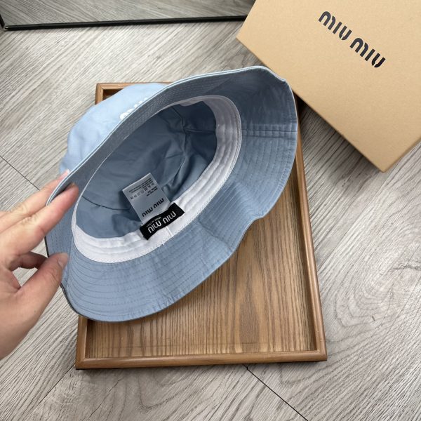 MM006 - Monogram Canvas Bucket Hat Light Blue - Image 6