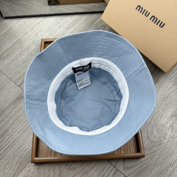 MM006 - Monogram Canvas Bucket Hat Light Blue - Image 7