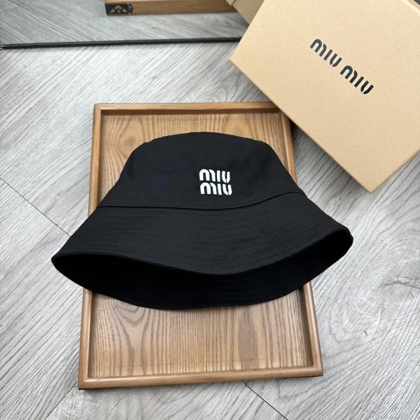 MM001 - Monogram Canvas Bucket Hat Black - Image 3