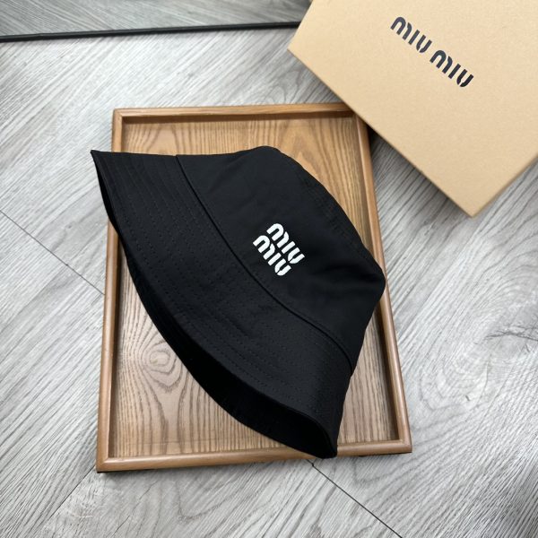 MM001 - Monogram Canvas Bucket Hat Black - Image 4