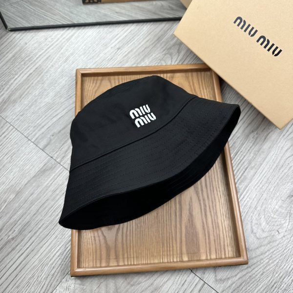 MM001 - Monogram Canvas Bucket Hat Black - Image 5
