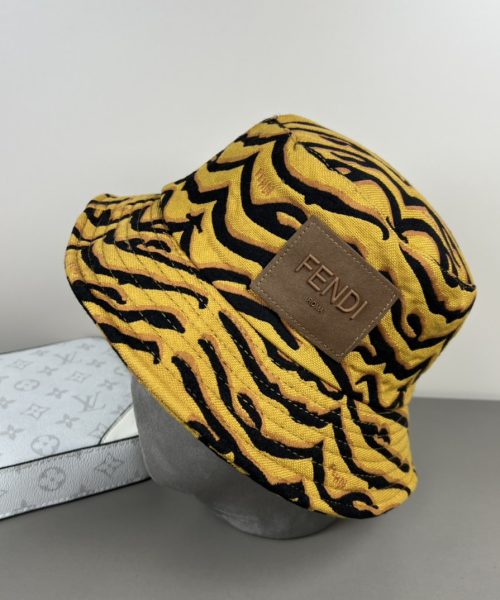 FD004 - Monogram Canvas Bucket Hat Brown