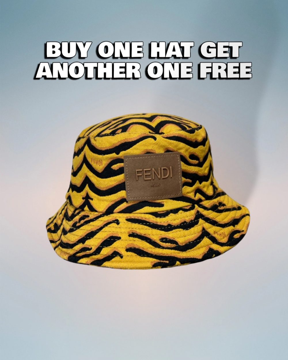 FD004 - Monogram Canvas Bucket Hat Brown