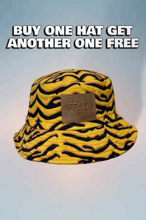 FD004 - Monogram Canvas Bucket Hat Brown