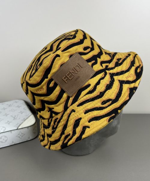 FD004 - Monogram Canvas Bucket Hat Brown