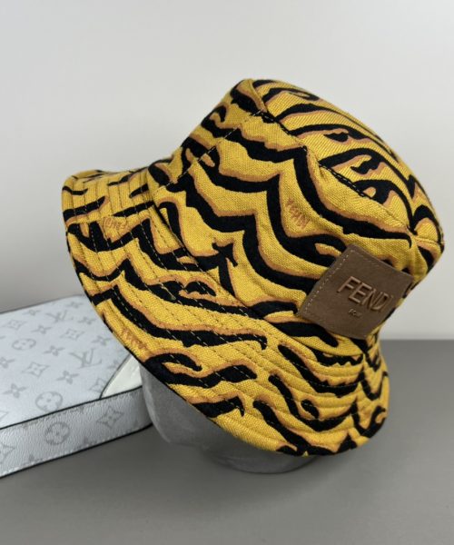 FD004 - Monogram Canvas Bucket Hat Brown