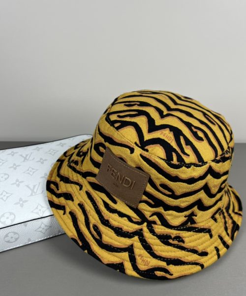 FD004 - Monogram Canvas Bucket Hat Brown
