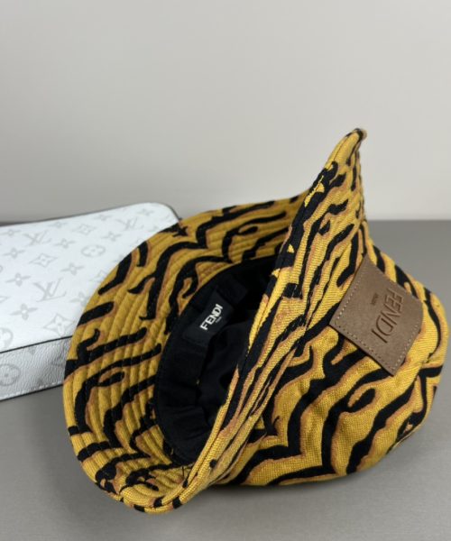 FD004 - Monogram Canvas Bucket Hat Brown