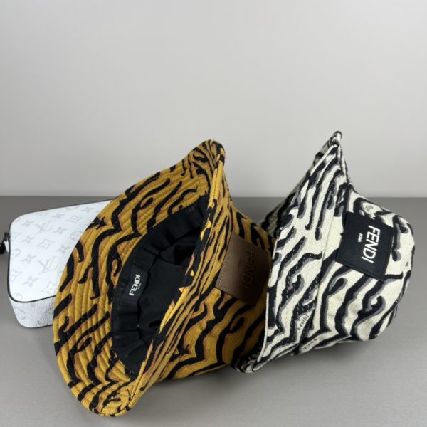 FD003 - Monogram Canvas Bucket Hat White - Image 10