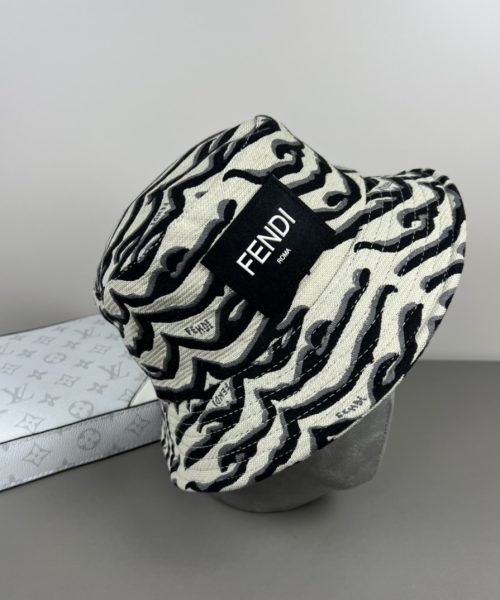 FD003 - Monogram Canvas Bucket Hat White