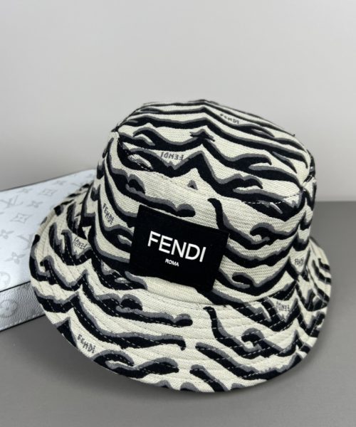 FD003 - Monogram Canvas Bucket Hat White