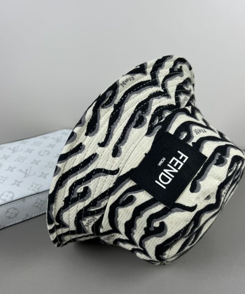 FD003 - Monogram Canvas Bucket Hat White
