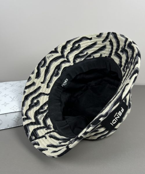 FD003 - Monogram Canvas Bucket Hat White