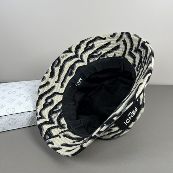 FD003 - Monogram Canvas Bucket Hat White - Image 6