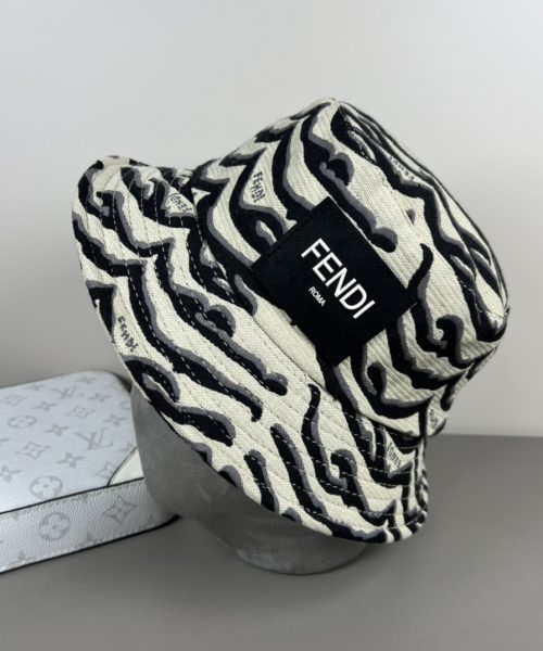 FD003 - Monogram Canvas Bucket Hat White