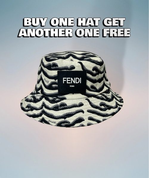 FD003 - Monogram Canvas Bucket Hat White