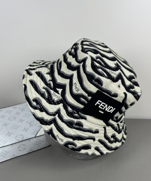 FD003 - Monogram Canvas Bucket Hat White