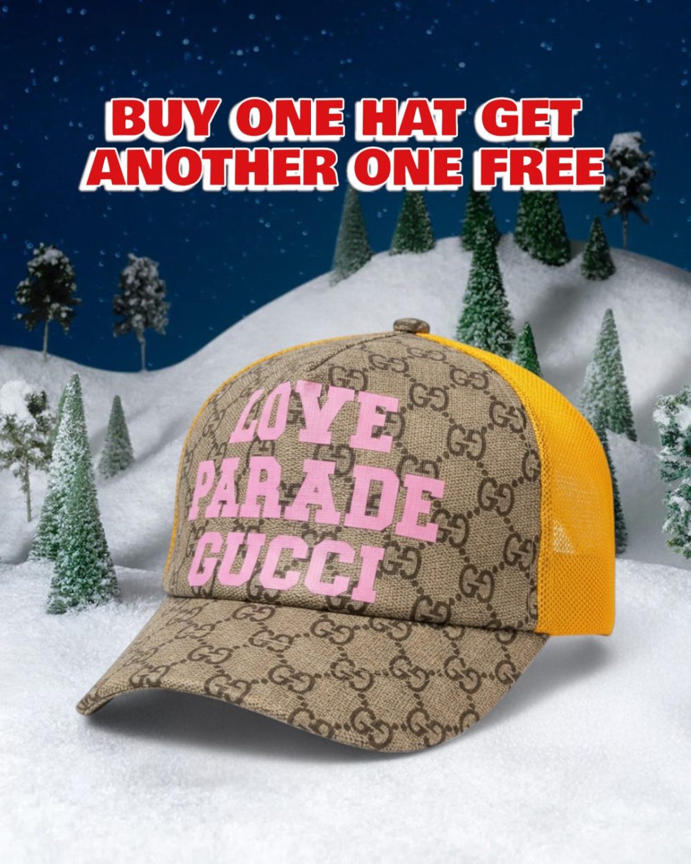 GC009 - Monogram Canvas Baseball Hat Brown