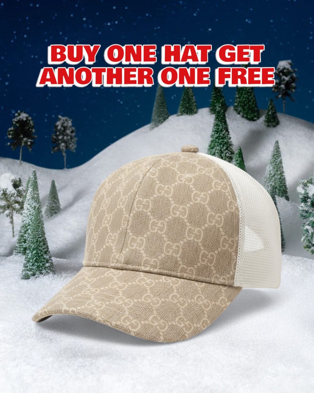 GC023 - Monogram Canvas Baseball Hat