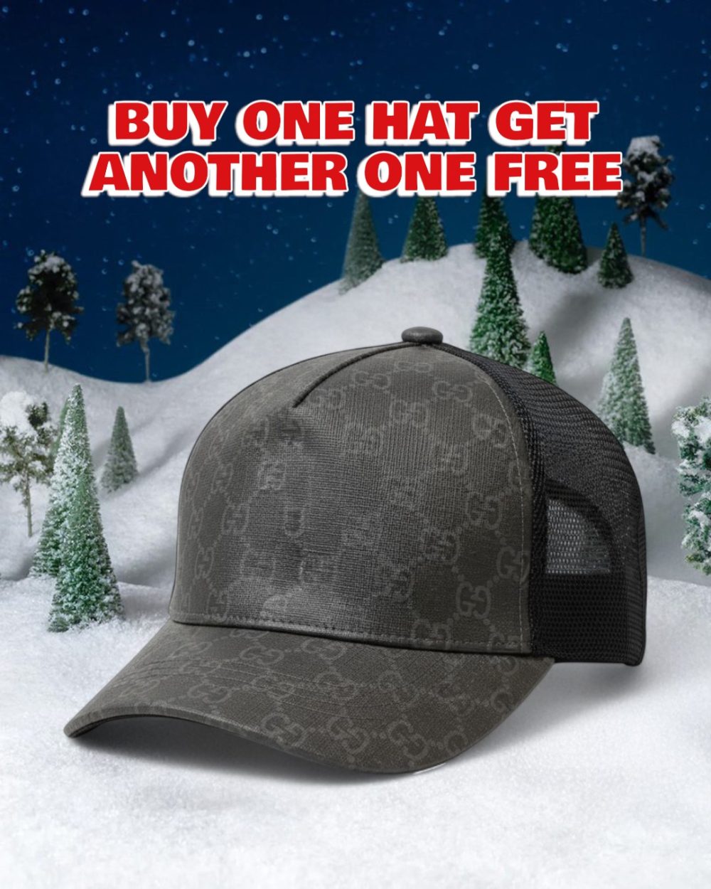 GC033 - Monogram Canvas Baseball Hat