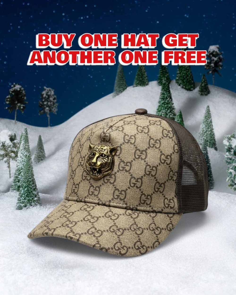 GC044 - Monogram Canvas Baseball Hat